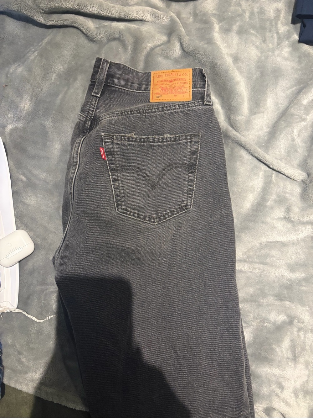 Levi's women’s Charcoal Gray Relaxed Straight Jeans w27L30
